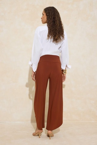 Pantalón barrel - Camel