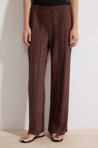 Pantalón recto - Marrón