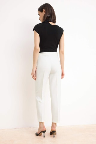 Pantalón carrot - Blanco