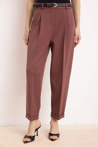 Pantalón carrot - Burdeos