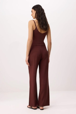 Pantalón wide leg - Burdeos