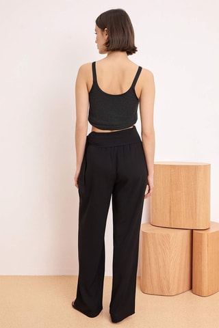 Pantalón wide leg - Negro