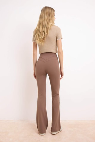 Pantalón straight - Topo