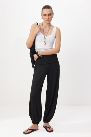 Pantalón de tiro alto - Negro
