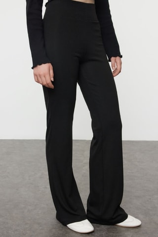 Pantalón wide leg - Negro