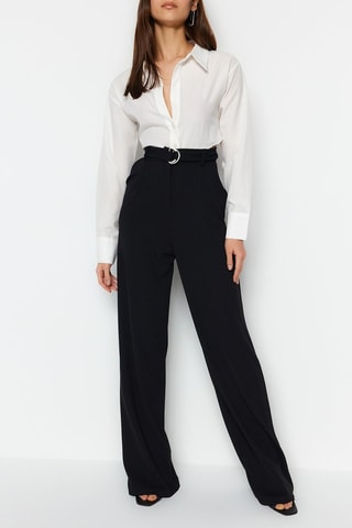 Pantalón wide leg - Negro