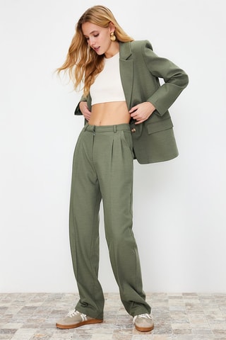 Pantalón recto - Verde