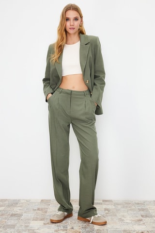 Pantalón recto - Verde
