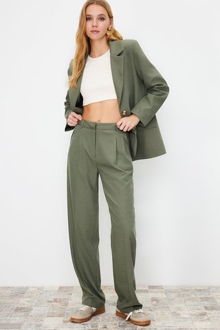 Pantalón recto - Verde