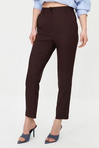 Pantalón pitillo - Marrón