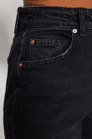Jean wide legs taille haute Noir