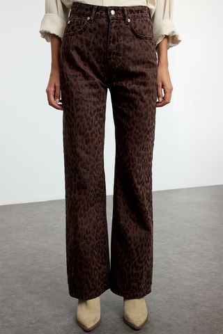 Vaquero wide leg - Marrón