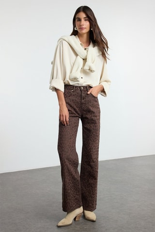 Vaquero wide leg - Marrón