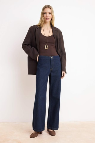 Vaquero wide leg - Azul marino