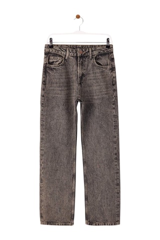 Vaquero straight de tiro alto - Gris