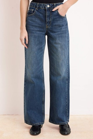 Vaquero wide leg - Azul oscuro