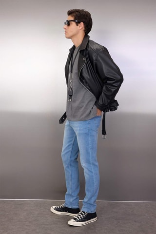 Vaquero slim fit - Celeste
