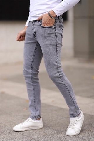 Vaquero skinny fit - Gris claro