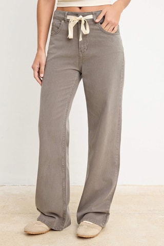 Vaquero wide leg de tiro alto - Topo