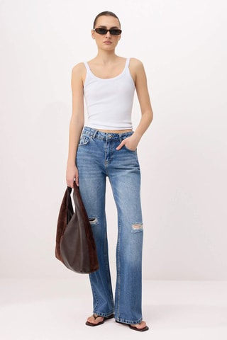 Vaquero wide leg - Azul