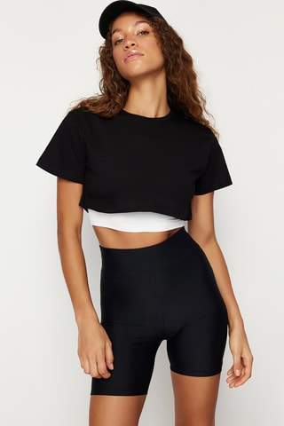 Crop top - Negro
