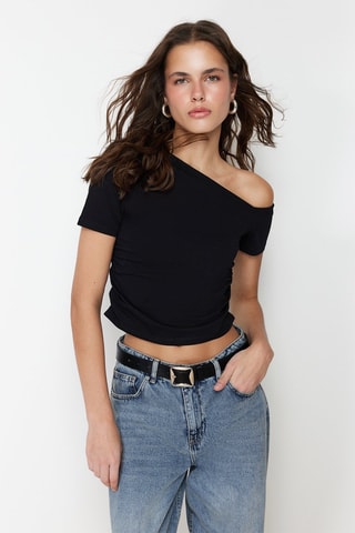 Crop top - Negro