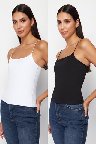 2 tops - Negro y blanco