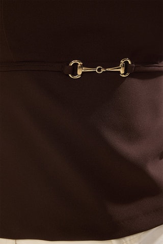 Top bustier - Marrón