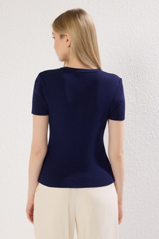 Top - Azul marino