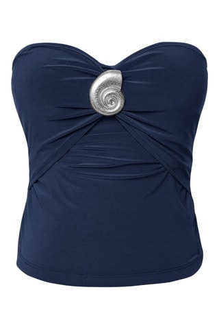Top bustier - Azul marino