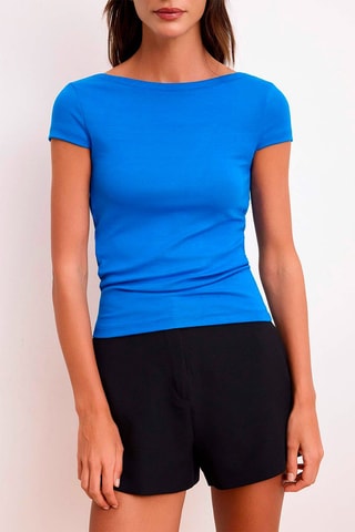 Top - Azul rey