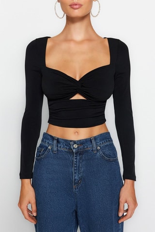 Crop top - Negro