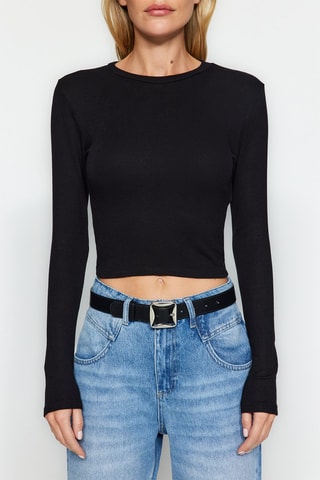 Crop top - Negro