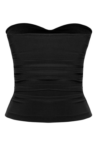 Crop top bustier - Noir