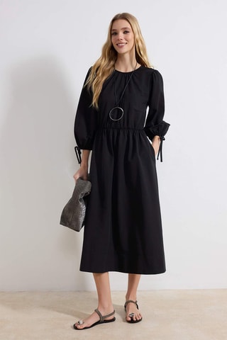 Vestido midi - Negro