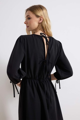 Vestido midi - Negro