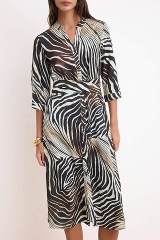 Vestido camisero - Negro