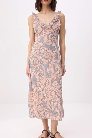 Vestido midi - Rosa empolvado