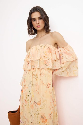 Vestido avolantado - Amarillo
