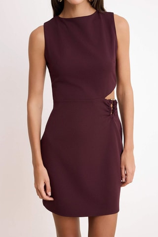 Vestido recto - Burdeos