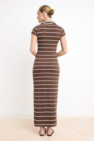 Vestido largo - Marrón