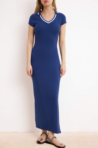 Vestido largo - Azul marino