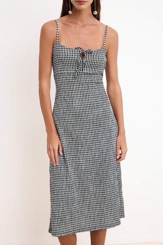 Vestido midi - Negro
