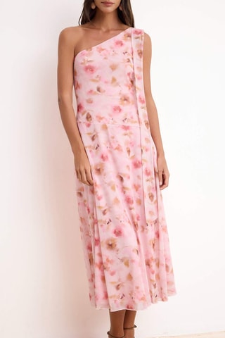 Vestido asimétrico - Rosa