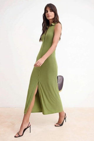 Vestido camisero - Verde