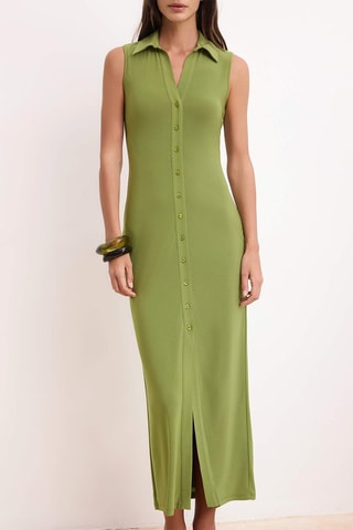 Vestido camisero - Verde