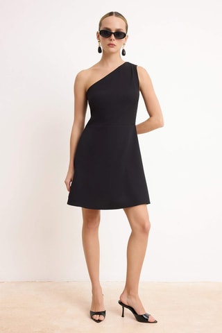 Vestido asimétrico - Negro