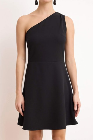 Vestido asimétrico - Negro