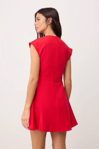 Vestido evasé - Rojo
