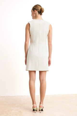 Vestido recto - Crudo